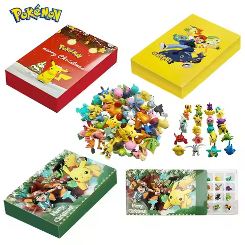 Pokemon Advent Calendar Box 24Pcs Pikachu elf Anime Action Figures Christmas For Children Toys Boy B
