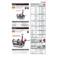 ASADA Beaver80: Pipe Threading Machine, Threading Capacity: 1/2″ to 3″, Motor 1700W