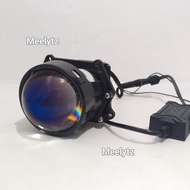 IBRIGHT Ze 11 - Projector Biled 2.5Inc Blue Lens Flat Cut Plus Devil Original IBRIGHT