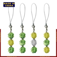 HIk Fashionable Acrylic Keychain String Unique Beaded Phone Pendant Four Leaf Clovers Fashion Phone 