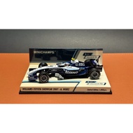 [Ready Stock] Mini Cut minichamps 1/43, 2007 Williams Fleet FW29 Wolz Photograph Real Shot As Shot, 