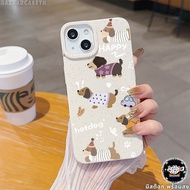 Fast Delivery Case FOR Samsung Dachshund Glass Stand Matte Mobile Phone GalaxyA51 A53 A54 A52 A03 A0