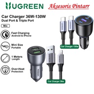 IPHONE UGREEN Fast Charging Car Charger + Cable Type C Micro USBiphone 36W-130W