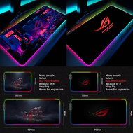 【flowerlove  shop】 RGB Backlit ASUS ROG Mouse Pad - City Edition Republic of Gamers.Gaming Play Mat 