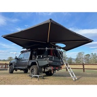 420D Oxford Outdoor Camping Sunshade with LED Light Freestanding 270 360 Degree Awning Automatic Wat