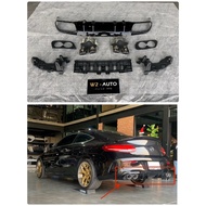 ดิฟฟิวเซอร์ กันชนหลัง Mercedes-Benz C Coupe W205 2014-2019 ทรง C43 ชิ้นส่วนตกแต่ง