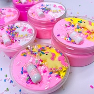 DIY Unicorn Puff Cotton Mud Slime Macaroon Plasticine Decompression Rubbing Mud Children's Education