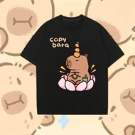 Capybara Jun Kabibara Baju T Shirt Kid Girls Kartun Kanak Kanak Comel Washable Cotton S-5XL 119n