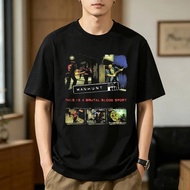 Manhunt cotton tshirt teen University Breathable Gothic Trendy kawaii Classic shirt Y2k Graphic Goth