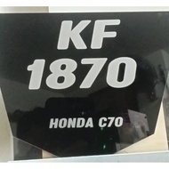 No Plate Motor 2D Tanam Dalam Custom Y15/RS150/RSX150/LC135{laser}