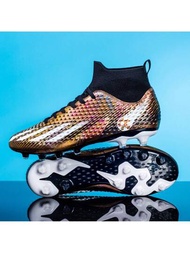 1 Par De Zapatos De Fútbol Unisex Nuevos De Wejiess, Zapatos De Entrenamiento Antideslizantes De Suela Ag Para Deportes Al Aire Libre, Botas De Fútbol Profesionales Con Tobillo Alto, Tacos Largos/cortos Para Ronaldo