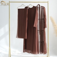 2025 Elegant Classy Chiffon Dress Two-Piece Suit 8.6