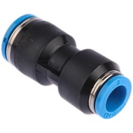 Festo Tube-to-Tube Pneumatic Fitting Push In 10 mm to Push In 8 mm, QS Series, 14 bar QS-10-8