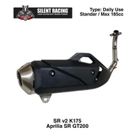 Knalpot WRX SR v2 K175 Aprilia SR GT200 -Ontarget Store