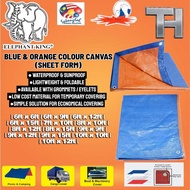 ELEPHANT KING (Small)BLUE & ORANGE COLOUR CANVAS (SHEET FORM)