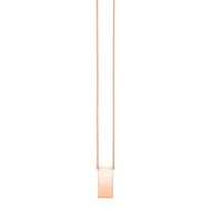 Nathalias NY สร้อยคอทองคำแท้ 14K โรสโกลพร้อมบาร์