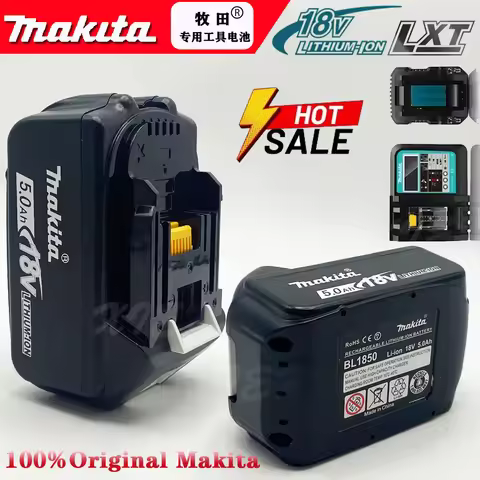Replacement 18V Lithium Battery Makita Power Battery 5000mAh Makita BL1830B BL1850B BL1850 BL1840 BL