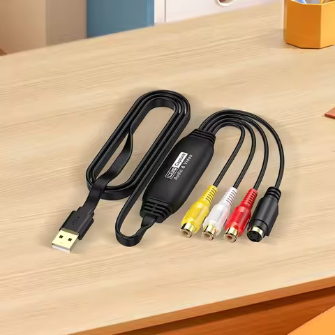 USB Video Capture Card VHS VCR TV DVD Audio Capture Adapter Card USB To AV Video Capture Adapter for