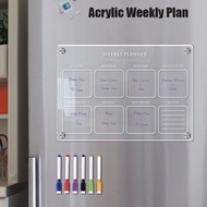 A4 Weekly Planner Magnet Acrylic Refrigerator Magnet Template Planner Weekly