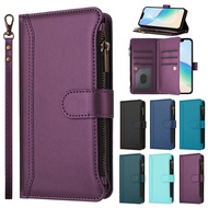 For Samsung Galaxy A03S A03 Core A51 A71 A12 A21S A31 A50 A50S A30S A11 Card Slots Holder Leather Wa