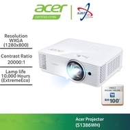 ACER S1386WH PROJECTOR (WXGA / 1280x800 / 3600LUMENS / VGA + HD MI)