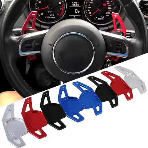 2Pcs Paddle Shifter For Audi A4 B8 A3 8P S3 A5 A6 S6 C6 Q5 A8 R8 TT TTS MK2 8J Avant Car Steering Wh