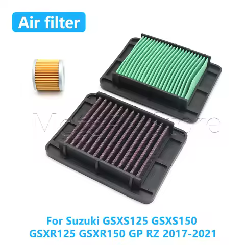 Motorcycle High Flow Air Filter Oil Filter Intake Cleaner For Suzuki GSXS125 GSXS150 GSXR125 GSXR150