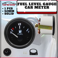 Fuel Level Gauge Car Meter LED 52MM Automotive Gauges 12V Ohms Pointer Instrument Universal