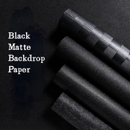 Photo Studio Black Matte Back Drops Background Product Photography Food Props Backdrops for Photographers Paper 50x50cm