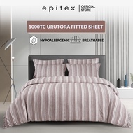 Epinova Urutora 1000TC Stonewashed Yarn-Dyed Bedsheet Without Quilt Cover | Fitted Sheet Set - Bedsh