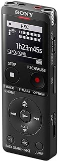 Sony Icd-UX570 MP3/LPCM Digital Voice Recorder (Dictaphone) with Built-in USB, 4GB, OLED Screen - Black