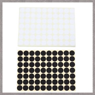 (VCBZ) 2 Set 19Mm Circles Round Code Stickers Self Adhesive Sticky Labels Black & White