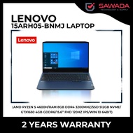 LENOVO 15ARH05-BNMJ LAPTOP (4600H/8GB/512GB SSD/GTX1650 4GB/15.6 FHD 120HZ IPS/W10)