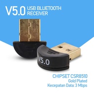 Pertamashop - USB Bluetooth Receiver V5.0 Chipset CSR8510 Gold Plated