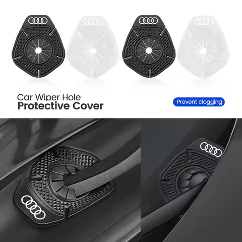 2pcs Car Windshield Wiper Arm Hole Protection Cover Silicone Dust Cover For Audi A3 A4 B8 8P B9 8V B