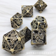 DND Dungeons & Dragons Metal Copper Hollow Dice Cthulhu TRPG Board Game Accessories