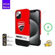 Ducati Corse Moto Phone Case for iPhone 17 Pro Max / iPhone 16 Pro Max / 15 / 14 / 13 Protective Cas