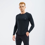 Áo Tập Gym Nam Hibi Sports T106, Form Ôm Vừa, Kiểu Phối Lưới Vạt Bầu Tay Dài