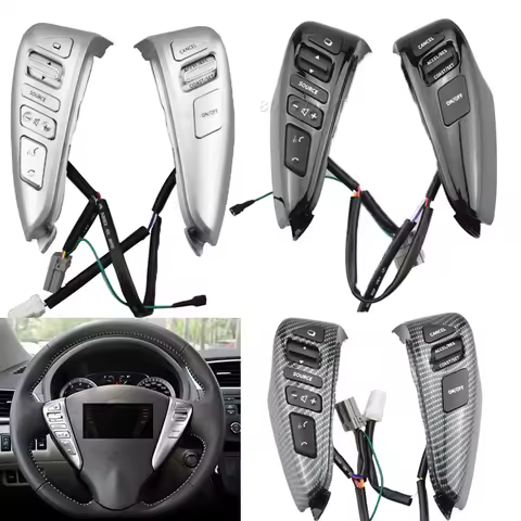 Cruise Control Switch Audio Volume Button Steering Wheel Buttons 25550-3DA6A For Nissan Sentra Livin