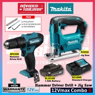 Super Value Makita 12Vmax Cordless Combo G ( HP333D Cordless Hammer Driver Drill + JV101D Cordless Jig Saw )