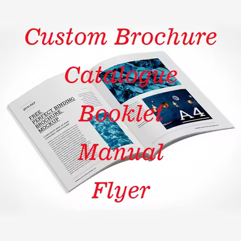Custom Books with Logo Customize Flyers Postcards Print Brochure Booklet Instruction Manual Catalogu