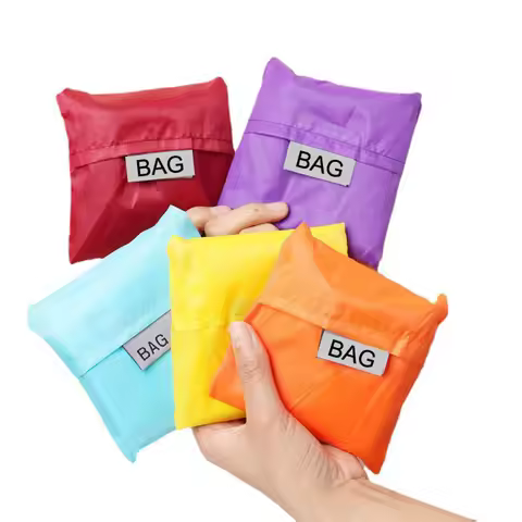 1pcs Colorful Reusable Shoulder Grocery Market Bags Eco-Friendly Foldable Shopping Bag Supermarket S