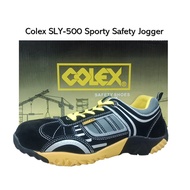 COLEX SLY-500 Sporty Safety Shoes ( Black With Yellow ) - Size UK4 - UK12