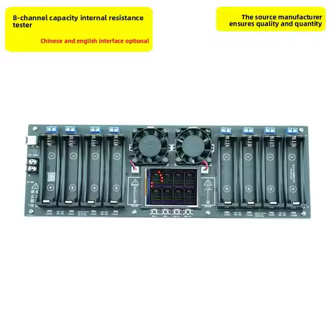 Type-C 8-Channel 3.7V Lithium Battery Capacity and Internal Resistance Tester for 18650