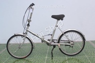 จักรยานพับได้ญี่ปุ่น - ล้อ 20 นิ้ว - มีเกียร์ - อลูมิเนียม - Miyata - สีเงิน [จักรยานมือสอง]