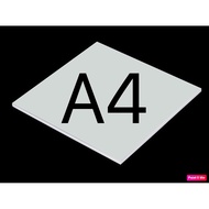 A4 Size White Acrylic Sheet (1pc)