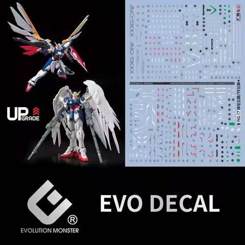 EVO Decal E-RG35 for XXXG-01W Wing Ver.Ka Model Kit Fluorescent Water Stickers for Assembly Model Bu