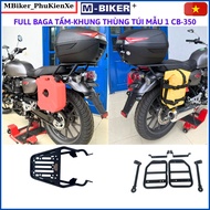 Rear bag CB350 H'ness, rear port CB350, Baga cb350, accessories cb350, load capacity over 50kg matte