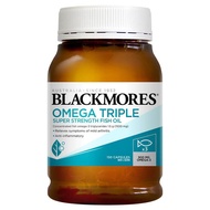 【จัดส่งที่รวดเร็ว】Blackmores Omega 3 150 แคปซูล Triple Concentrated Fish Oil EXP:07/2027