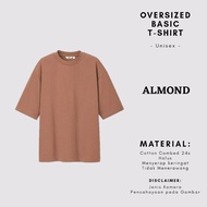QR PROJECT ID - UNISEX PREMIUM OVERSIZED ALMOND PLAIN T-SHIRT